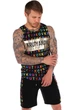 Комплект чоловічий з шортами Krutyakov BRIGHT LETTERS XL чорний 2245615 - изображение 1