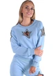Костюм спортивний жіночий Krutyakov STARS XS блакитний - изображение 3