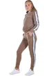 Костюм спортивний жіночий Krutyakov STRIPES L візон 1734544 - зображення 1
