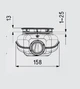 Сифон для душового піддону Nicoll, TURBOFLOW2 із зливним отвором D 90 мм, TB21EX - зображення 5