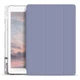 Силиконовый чехол обложка Transparent + Pencil Holder BBM1 для iPad 10.2" 2019/2020/2021 Серо-фиолетовый - изображение 2