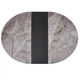 Круглий стіл обідній розкладний в вітальню, кухню Moon Light Grey 110(+30)x110x76 см кераміка світло-сірий, сірий метал Concepto - зображення 6