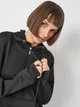 Худі жіноче Koton 2KAK22469NK-999 XL Black (8682660443490) - зображення 6
