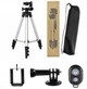 Штатив тренога для телефона с пультом bluetooth Tripod 3110 Mokingtop Металлик - изображение 4