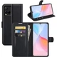 Классический чехол-книжка Deexe Book Type для VIVO Y33s / Y21 / Y21s - Black - изображение 1