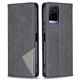 Чохол-книжка з кишеньками UniCase Geometric Pattern для VIVO Y33s / Y21 / Y21s - Black - зображення 2