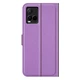 Классический чехол-книжка Deexe Book Type для VIVO Y33s / Y21 / Y21s - Purple - изображение 4