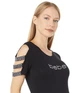 Футболка bebe Caged Tee Black, S (44) (11481564) - изображение 3