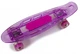 Пенни борд (Penny Board) "Fish Skateboards Original" с музыкальной и светящейся декой, Фиолетовый - изображение 2