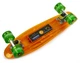 Пенни борд (Penny Board) "Fish Skateboards Original" с музыкальной и светящейся декой, Оранжевый - изображение 3