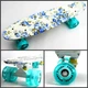 Пенні борд (Penny Board) 22" зі світними колесами, Full "Flowers" - зображення 1