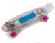 Пенни борд (Penny Board) "Fish Skateboards Original" с музыкальной и светящейся декой, Белый - изображение 2