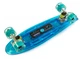Пенни борд (Penny Board) "Fish Skateboards Original" с музыкальной и светящейся декой, Синий - изображение 4