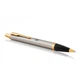 Ручка кулькова Parker 22232-TR IM 17 Brushed Metal GT Тризуб - зображення 3