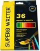 Акварельні олівці Marco Water Soluble Colors 36 кольорів з пензликом 4120-36CB - зображення 1