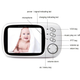 Видеоняня Baby Monitor VB603 с обратной связью, беспроводная, HD720P, 3.2" дисплей, датчик температуры (eg-100235) - изображение 3