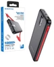 Павербанк Borofone 10000mAh з влаштованим кабелем Lightning/Type-C/Micro USB black - зображення 1