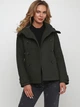 Пальто осеннее короткое женское H&M 0390162_зеленое_04 32 Темно-зеленое (KAY2000000593043) - изображение 1