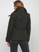 Пальто осеннее короткое женское H&M 0390162_зеленое_04 32 Темно-зеленое (KAY2000000593043) - изображение 2