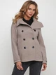 Пальто зимнее короткое женское H&M 0390162_бежевое_05 38 Темно-бежевое (KAY2000000831657) - изображение 1