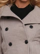 Пальто зимнее короткое женское H&M 0390162_бежевое_05 38 Темно-бежевое (KAY2000000831657) - изображение 3