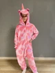 Пижама кигуруми детская Kigurumi Единорог розовый со звездами для девочки размер 120 на рост 110-120 см - изображение 2