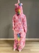 Пижама кигуруми детская Kigurumi Единорог розовый со звездами для девочки размер 120 на рост 110-120 см - изображение 4