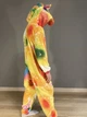 Пижама кигуруми для девочки Kigurumi Единорог со звездами цветной детский размер 120 на рост 110-120 см - изображение 3