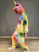 Пижама кигуруми для девочки Kigurumi Единорог со звездами цветной детский размер 120 на рост 110-120 см - изображение 5