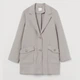 Пальто осеннее женское H&M 861660 L Бежевое (KAY2000001115107) - изображение 1