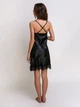 Ночная Сорочка женская Angelo dolce l-13 54-56 XXL-XXXL Черный - изображение 2