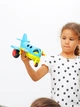 Літак VIKINGTOYS з 2 фігурками у яскравому кольорі 28 см701270 - зображення 2