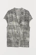 Блуза H&M S чорно білий візерунок 30047719701 - зображення 1