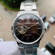 Мужские наручные часы Orient RA-AG0027Y10B Серебро\Бордовый - изображение 6