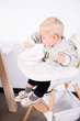 Столик к стулу для кормления Childhome Evolu с силиконовым подносом White (CHEVOTSAW) - изображение 5