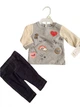 Комплект (кофта + лосини) Carters 55-61 см Сірий/синій - зображення 1