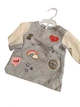 Комплект (кофта + лосини) Carters 55-61 см Сірий/синій - зображення 2