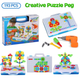 Мозаика конструктор с шуруповертом Creative Puzzle 193 детали TLH-28 - изображение 2