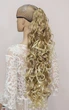 Шиньйон на крабе кучерявий Euro Beauty № 902B тон 15BT613 пшенично-попелястий блонд мелірований - зображення 1