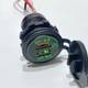 Автомобільна швидка USB зарядка врізна на 2 USB 12-24В, QC 3.0, 36Вт, Зелена (31506) - зображення 1