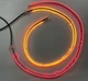 Гибкие дневные ходовые огни КРАСНЫЕ с бегущим поворотом ДХО LED DRL 2шт по 60см (скрытый контроллер) - изображение 1