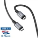 Кабель швидкісний 10 Гбіт/с USB3.1 GEN2 HOCO US01 10Gbps super-speed |1.2m, 100W, 5A, 4K|. Black - зображення 1
