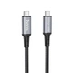 Кабель швидкісний 10 Гбіт/с USB3.1 GEN2 HOCO US01 10Gbps super-speed (1.8m, 100W, 5A, 4K). Black - зображення 3