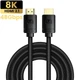 Кабель HDMI 2.1 8K BASEUS High Definition Series HDMI на HDMI Adapter Cable |3m, 8K, HDMI2.1|. Black - изображение 1