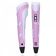 3D ручка для рисования c LCD дисплеем и набором эко пластика 3DPen-2 Pink - изображение 4