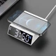 Настольные LED смарт-часы with Qi Charger HOCO DCK1 |Alarm/Watch/Qi Charger, 10W| white - изображение 6