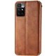 Шкіряний чохол-книжка GETMAN Cubic (PU) для Xiaomi Redmi 10 Коричневый - изображение 2