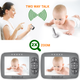 Цифровая беспроводная видеоняня Baby Monitor SM-35 с цветным 3.5 дисплеем. - изображение 3