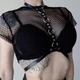 Портупея на грудь Dragonfly эко-кожа женская Черная xs-xxl LB-220 - изображение 2