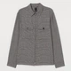 Куртка-рубашка H&M 60902059 М Бежевая с черным (6666000159090) - изображение 1